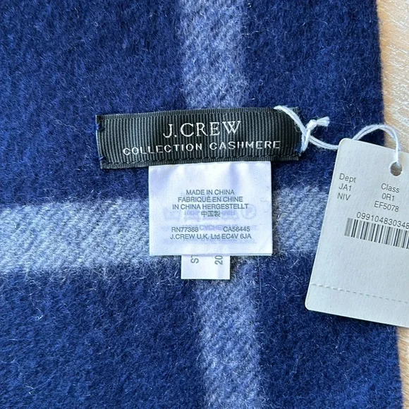 J. Crew Cashmere Scarf NWT - Picture 5 of 6